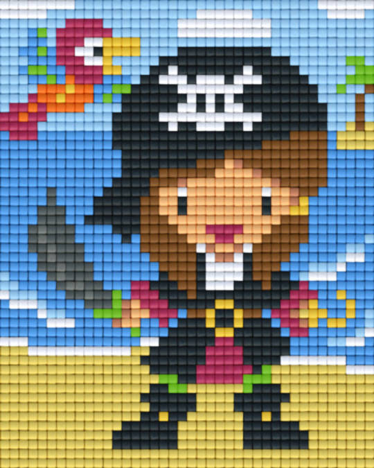 Pirate Girl One [1] Baseplate PixelHobby Mini-mosaic Art Kits